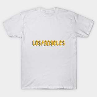 Los Angeles lightning bolt lettering T-Shirt